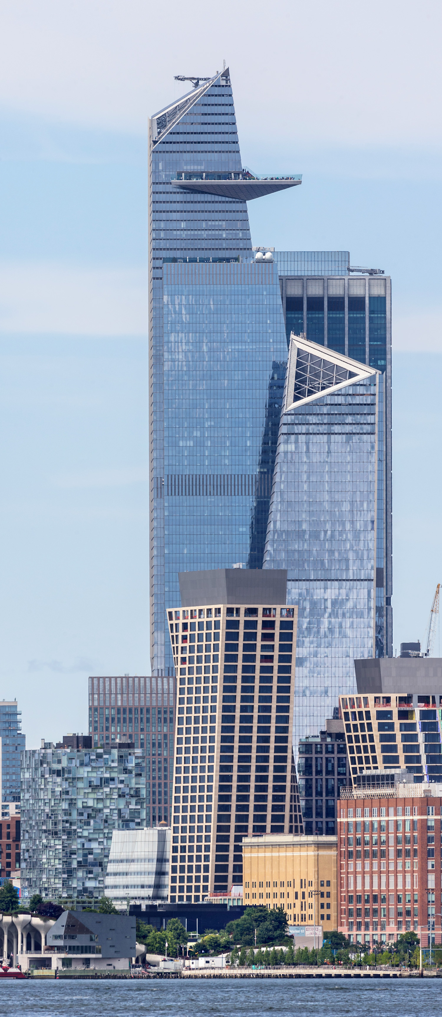 30 Hudson Yards, New York City - View from Jersey City. © Mathias Beinling